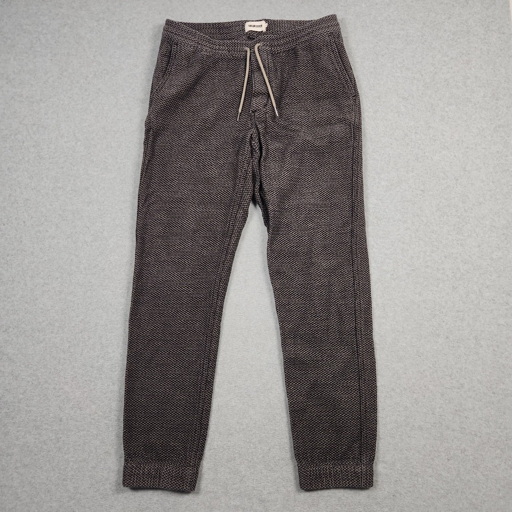 Taylor Stitch Pants Mens Medium Gray Texture Apres Shashiko Textured Joggers